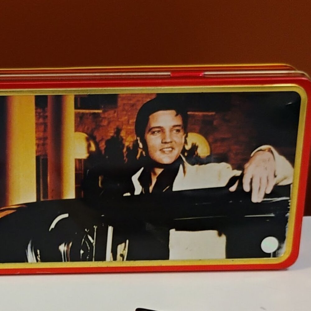Elvis Presley Russell Stover Chocolate Tin (empty collectible tin)